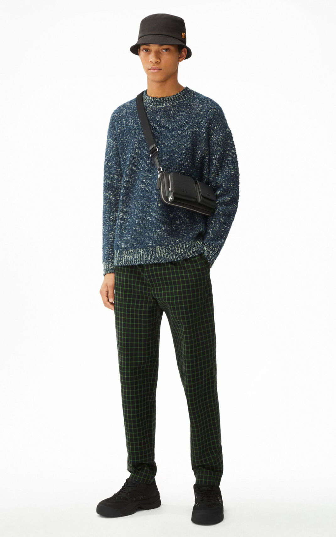 Suéter Kenzo Slub knit Masculino - Azuis | 209CNQXPR